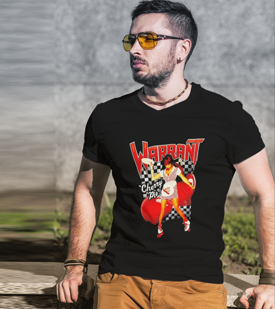 Warrant Cherry Pie Roller Skates T-Shirt
