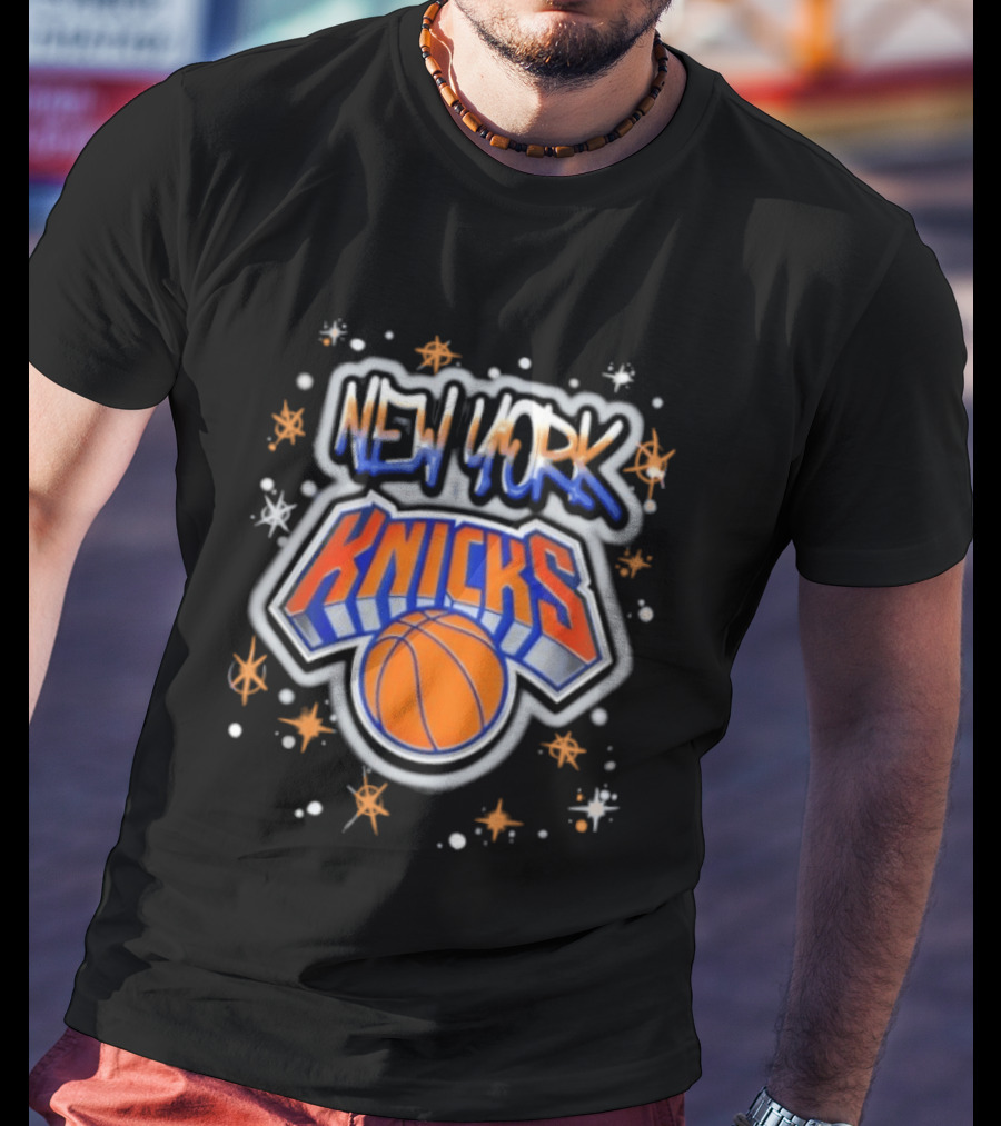 New York Knicks Airbrush NBA Basketball Team T-Shirt