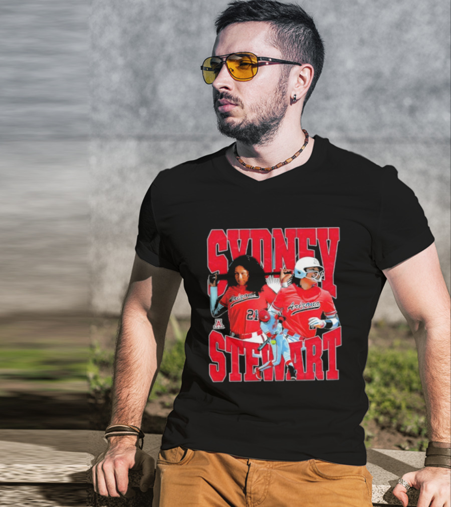 Sydney Stewart Arizona Wildcats NCAA Softball Team T-Shirt