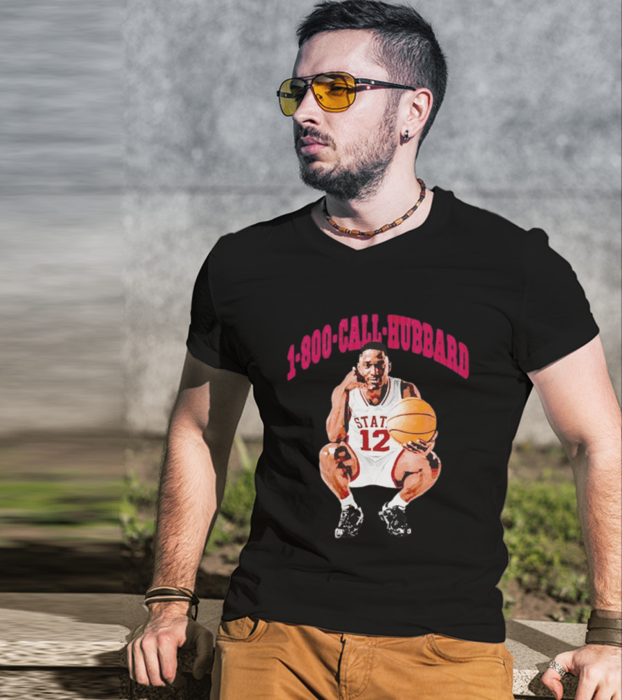 1 800 Call Hubbard State 12 Mississippi Bulldogs T-Shirt