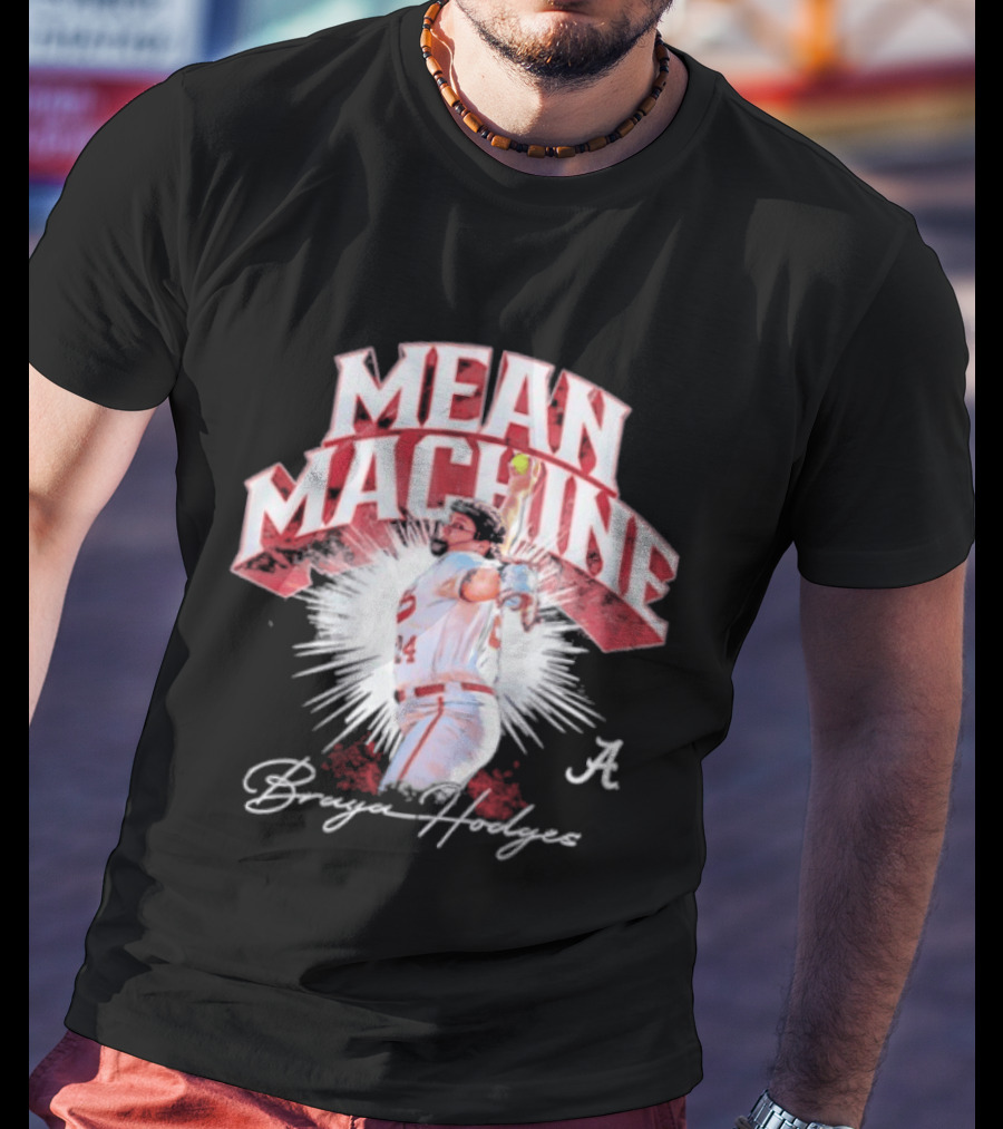 Mean Machine Braya Hodges Alabama Crimson Tide NCAA Softball T-Shirt