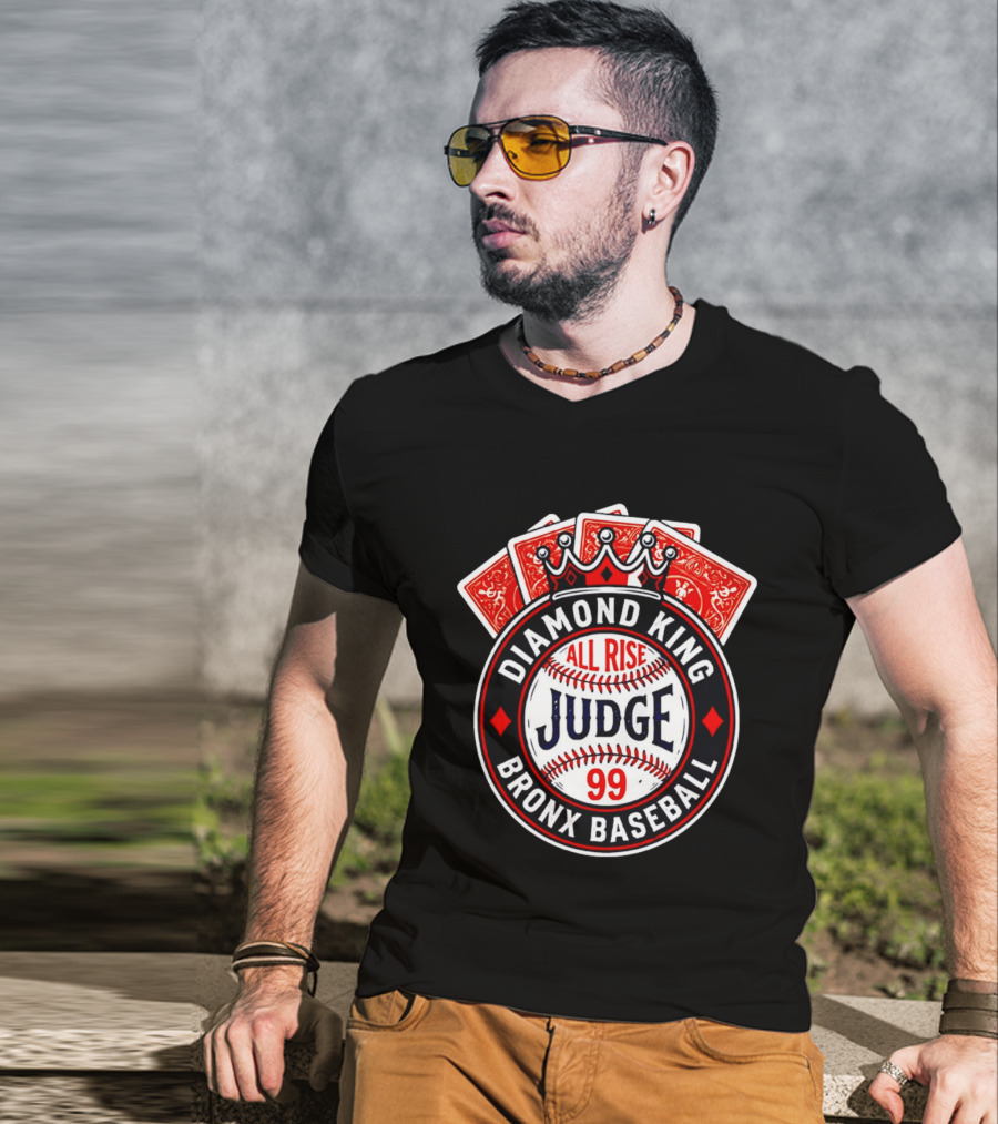 Diamond King All Rise Judge 99 Bronx Baseball T-Shirt