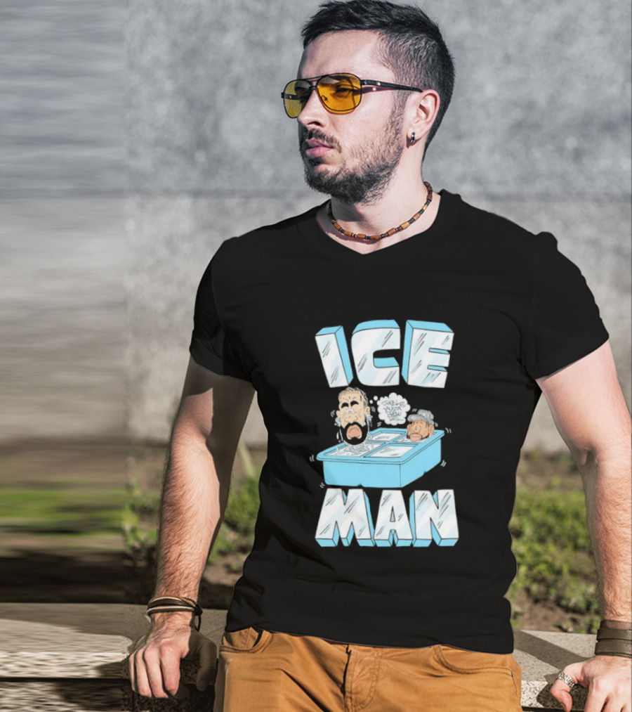 Iceman Fronko Musta Drew Diss Caricature Drake T-Shirt