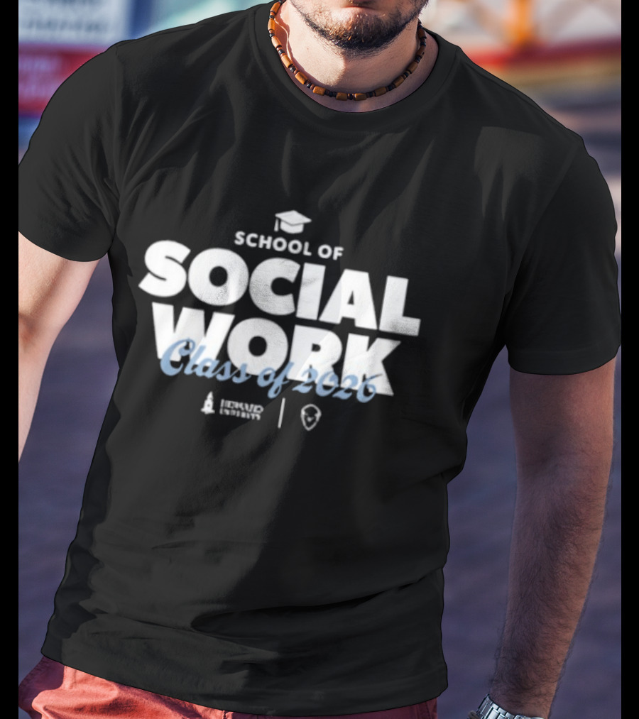 Howard University School Of Social Work Class Of 2026 Graduation T-Shirt