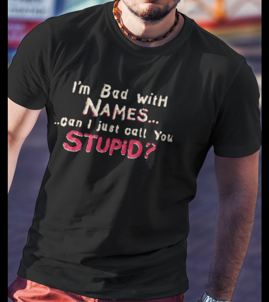 I'm Bad With Names Can I Just Call You Stupid T-Shirt