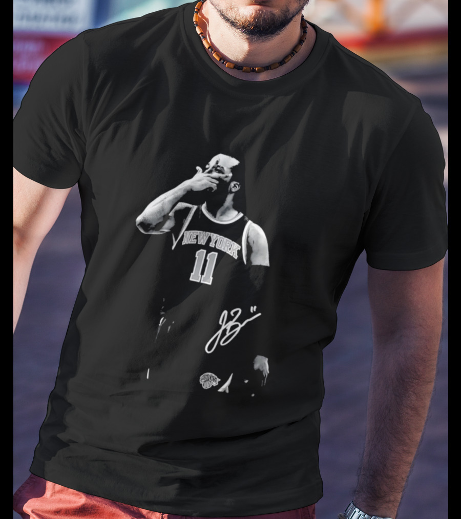 Jalen Brunson New York Knicks 11 Captain Clutch Signature T-Shirt