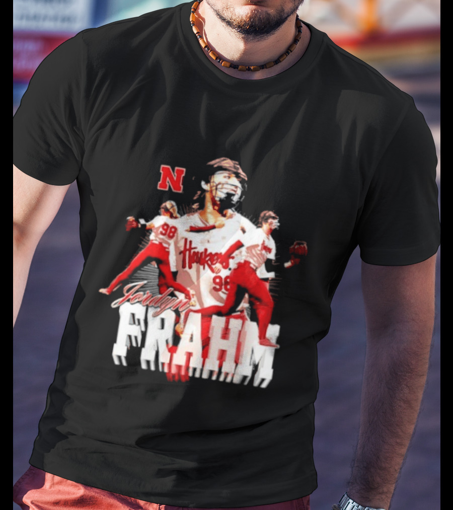 Jordyn Frahm Huskers 98 Nebraska Cornhuskers NCAA Softball T-Shirt