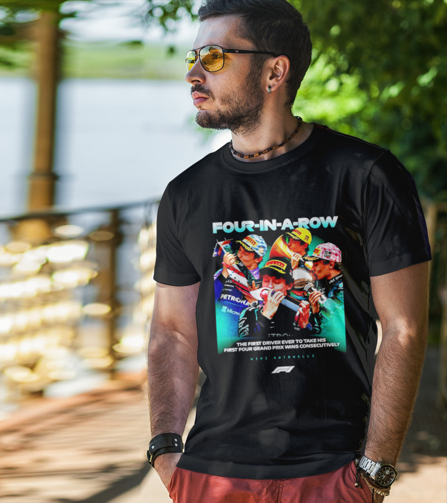 Kimi Antonelli Four In A Row First Driver Wins Consecutively Formula 1 T-Shirt
