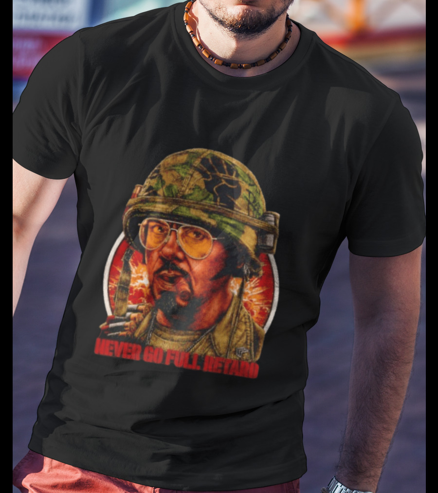 Kirk Lazarus Tropic Thunder Never Go Full Retard T-Shirt
