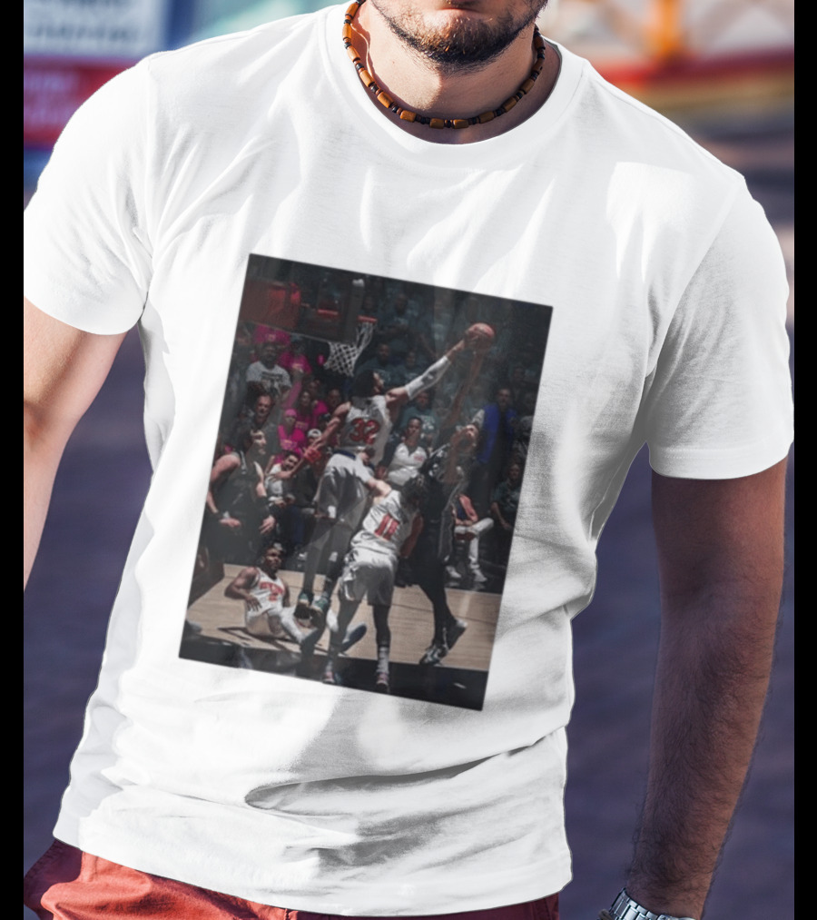 Big Kat Big Time Block Houston Rockets San Antonio Spurs NBA Showdown T-Shirt