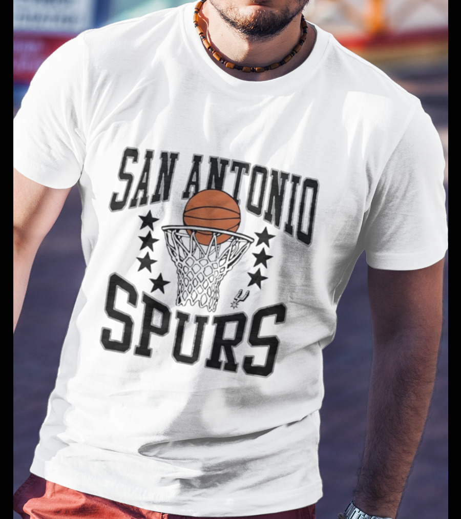 San Antonio Spurs Basketball Stars Nothin' But Net T-Shirt