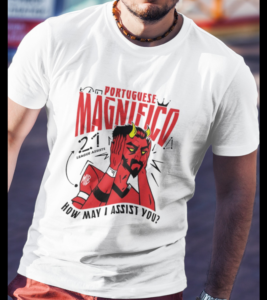 Portuguese Magnifico 21 Goals How May I Assist You Devil T-Shirt