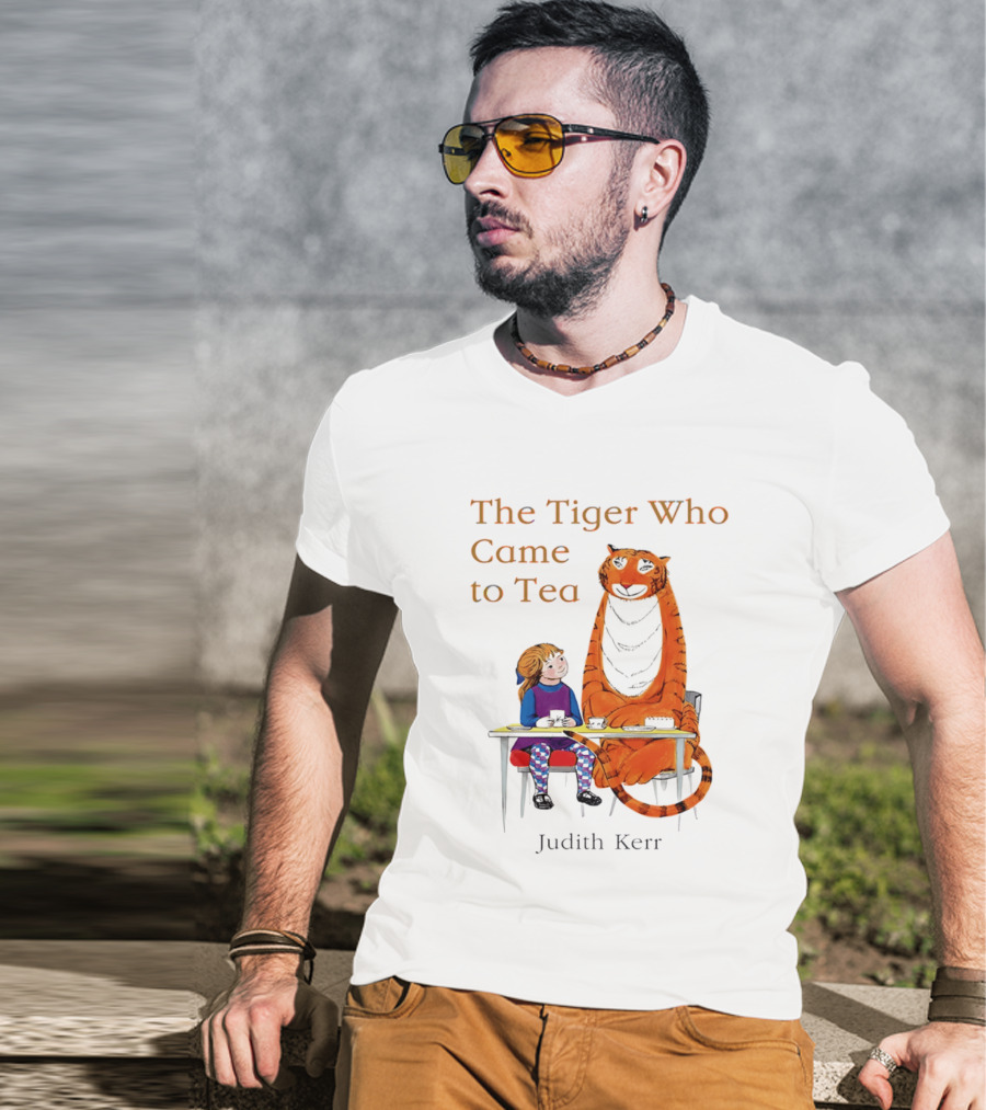 The Tiger Who Came To Tea Book Judith Kerr T-Shirt