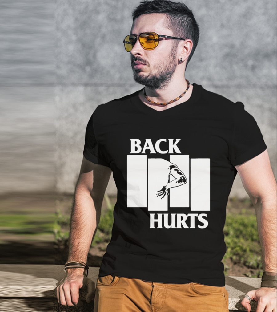 Back Hurts Black Flag T-Shirt