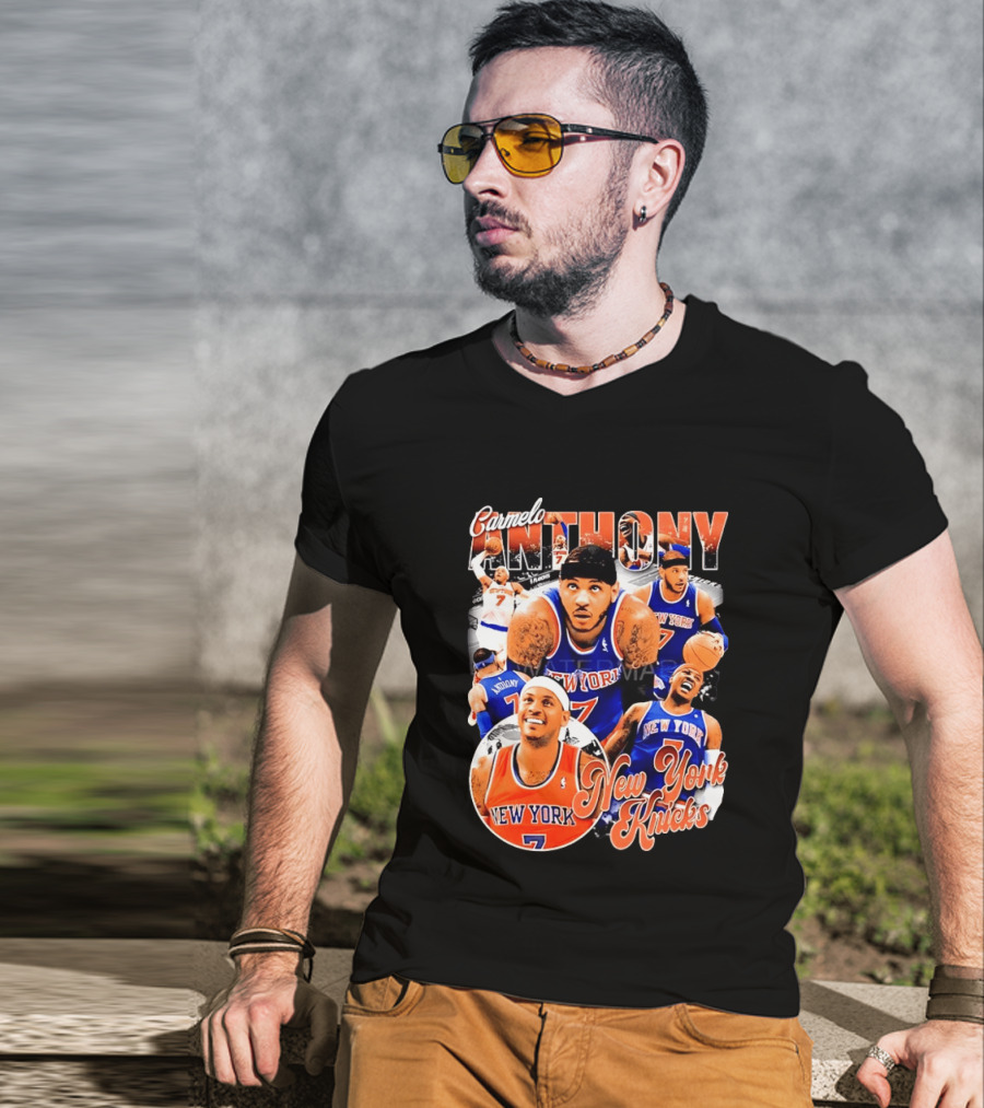 Carmelo Anthony New York Knicks NBA Basketball Legend Seven T-Shirt