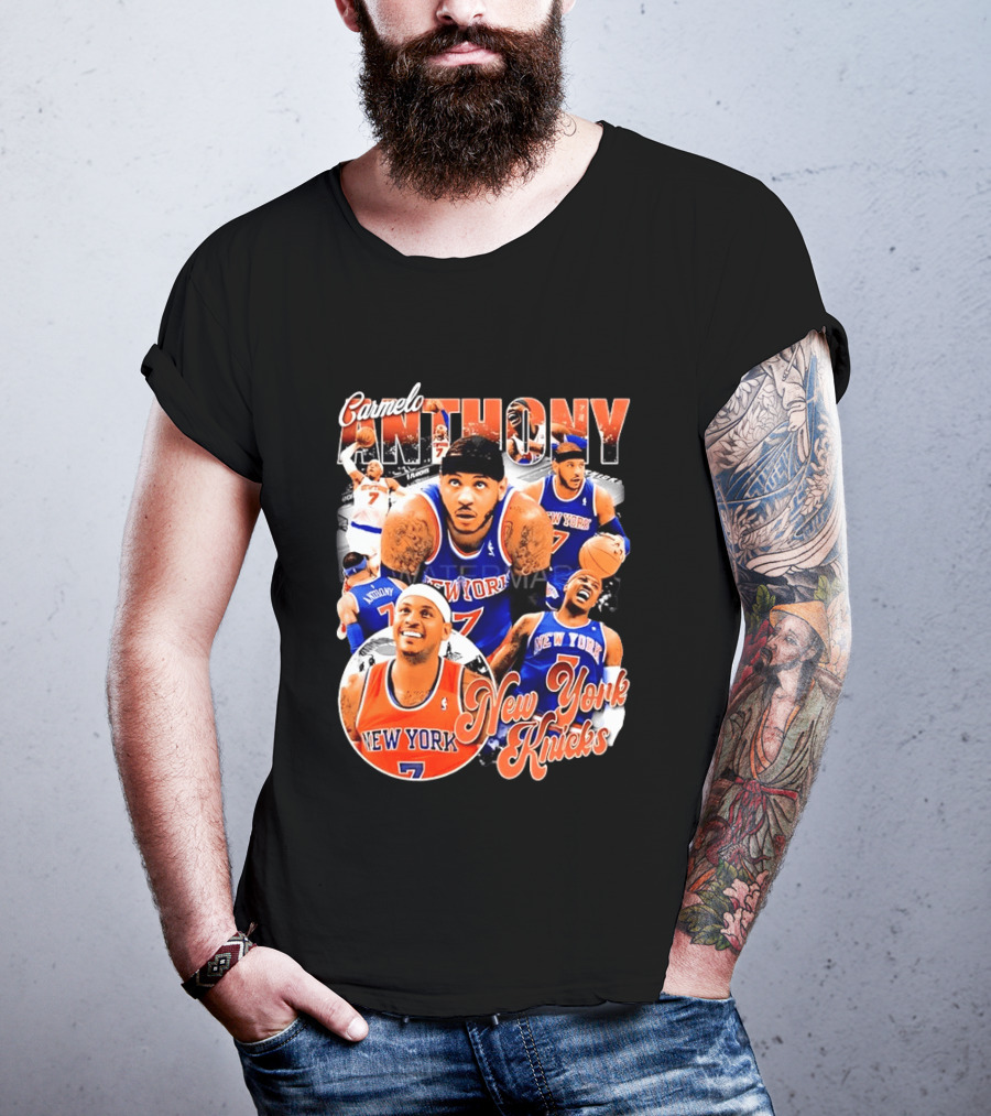 Carmelo Anthony New York Knicks NBA Basketball Legend Seven T-Shirt