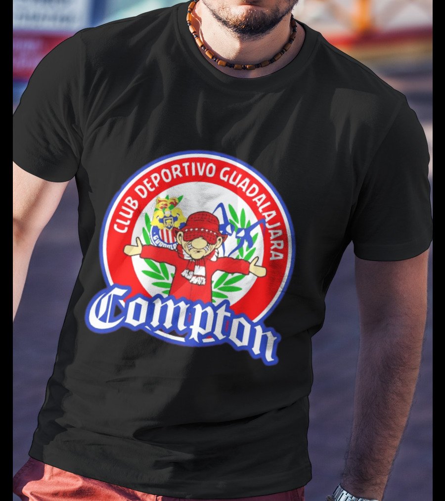 Compton Club Deportivo Guadalajara Rojiblanco T-Shirt