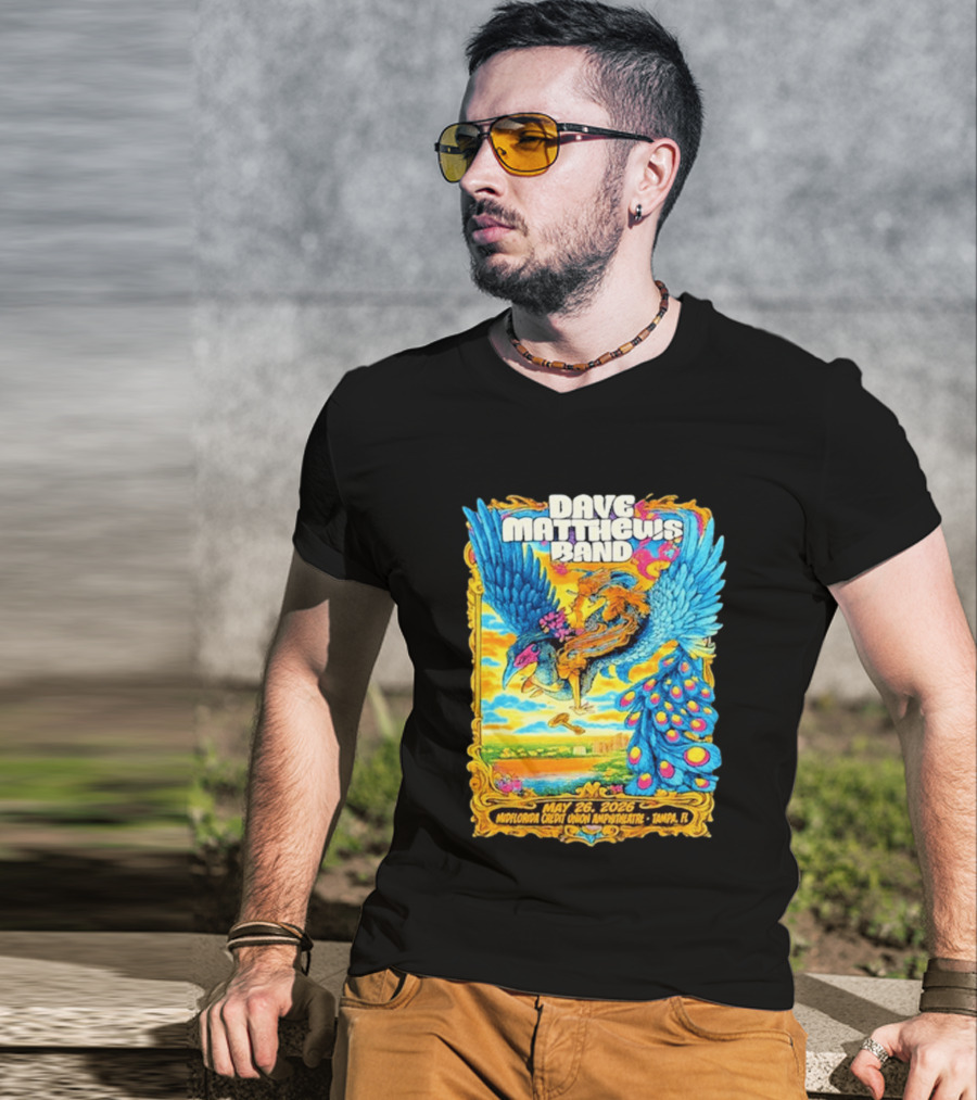 Dave Matthews Band May 26 2026 MidFlorida Credit Union Amphitheatre Tampa FL T-Shirt