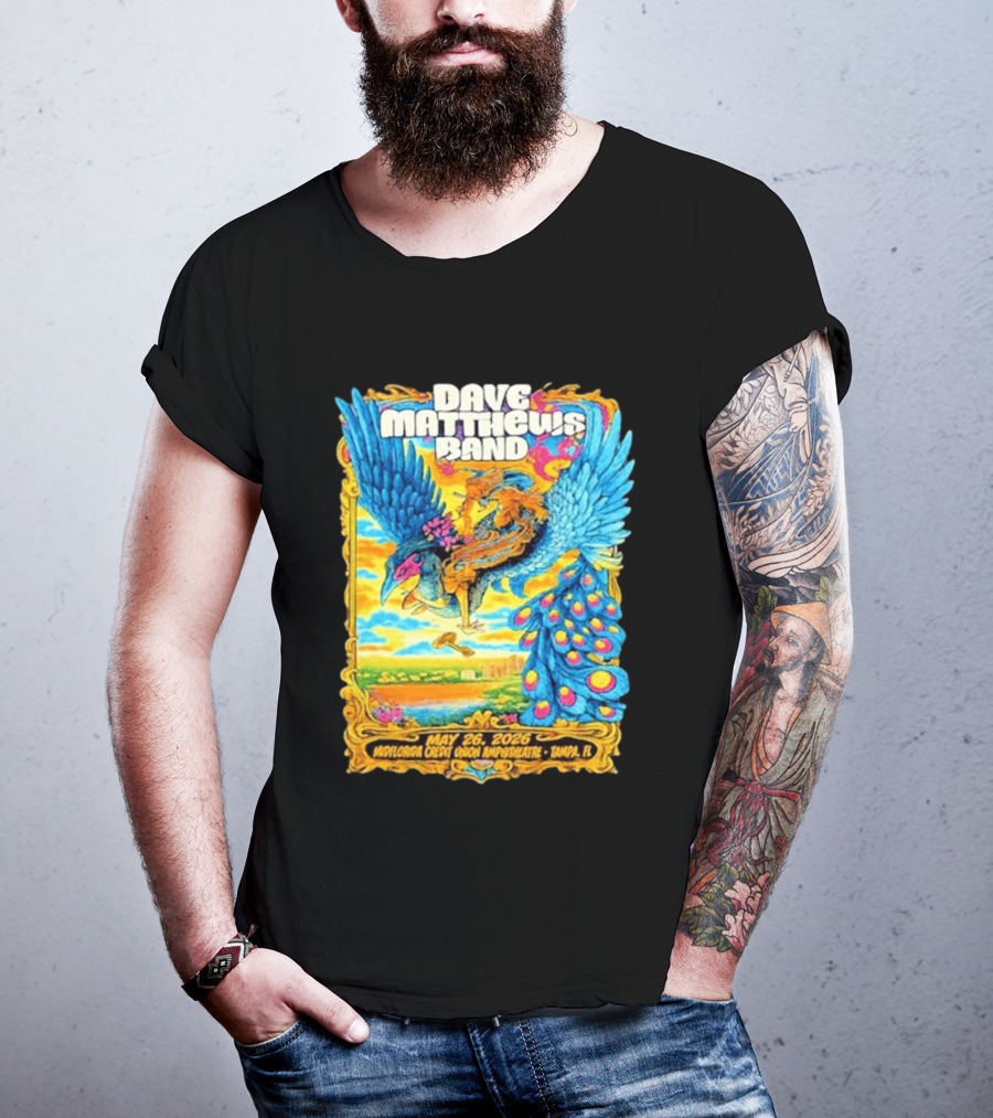 Dave Matthews Band May 26 2026 MidFlorida Credit Union Amphitheatre Tampa FL T-Shirt