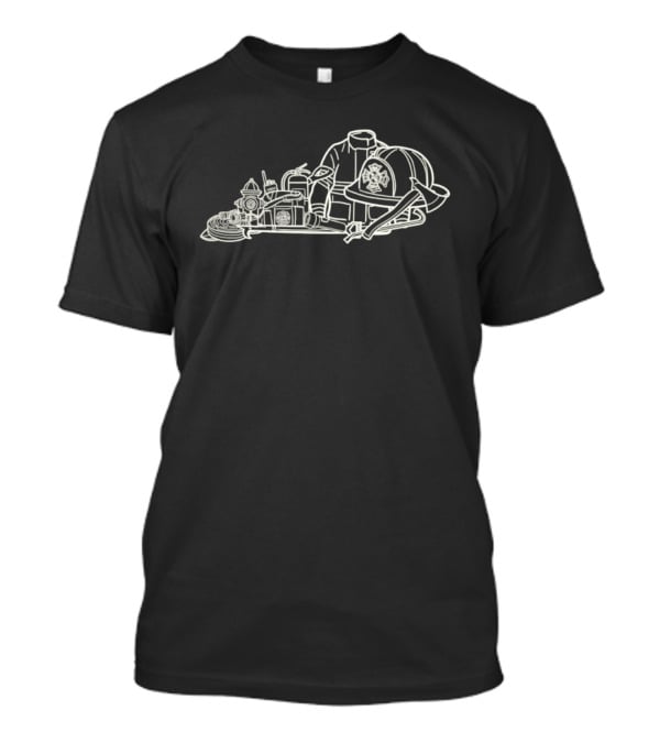 Firefighter Equipment Fire Dept First Responder T-Shirt