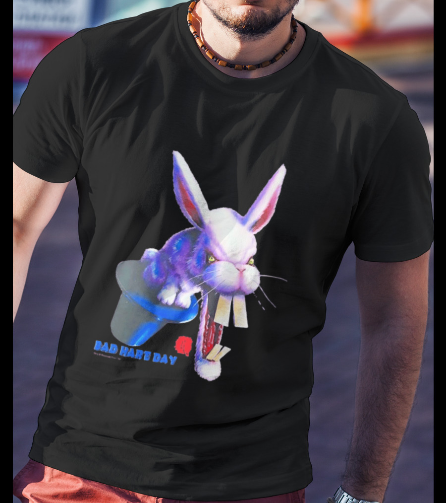 Goosebumps Bad Hare Day Evil Rabbit In Hat T-Shirt