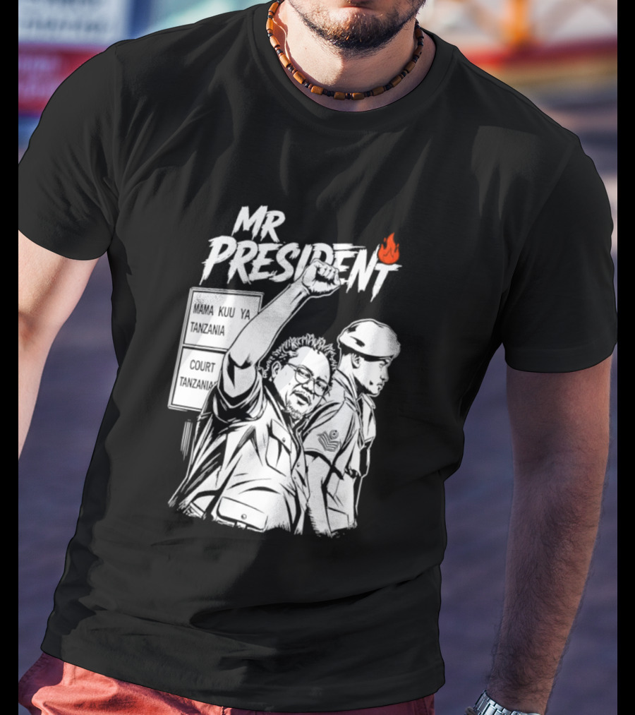 Mr President Mama Kuu Ya Tanzania Court Flame T-Shirt