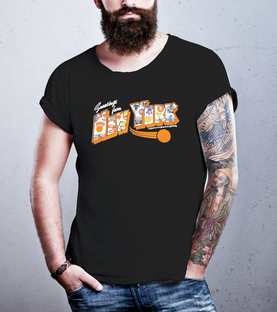 Greetings From New York Basketball NBA Teams 2026 Season T-Shirt