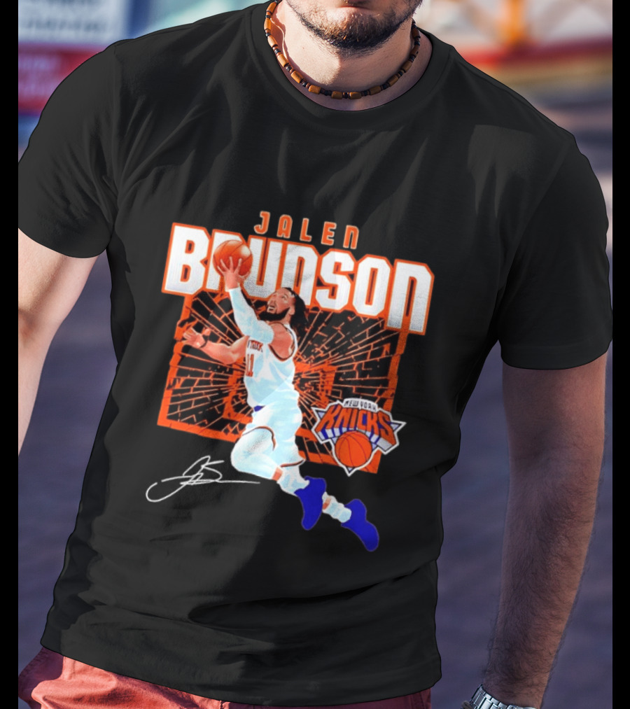 Jalen Brunson New York Knicks Breaking Barriers 2026 Season Explosion T-Shirt