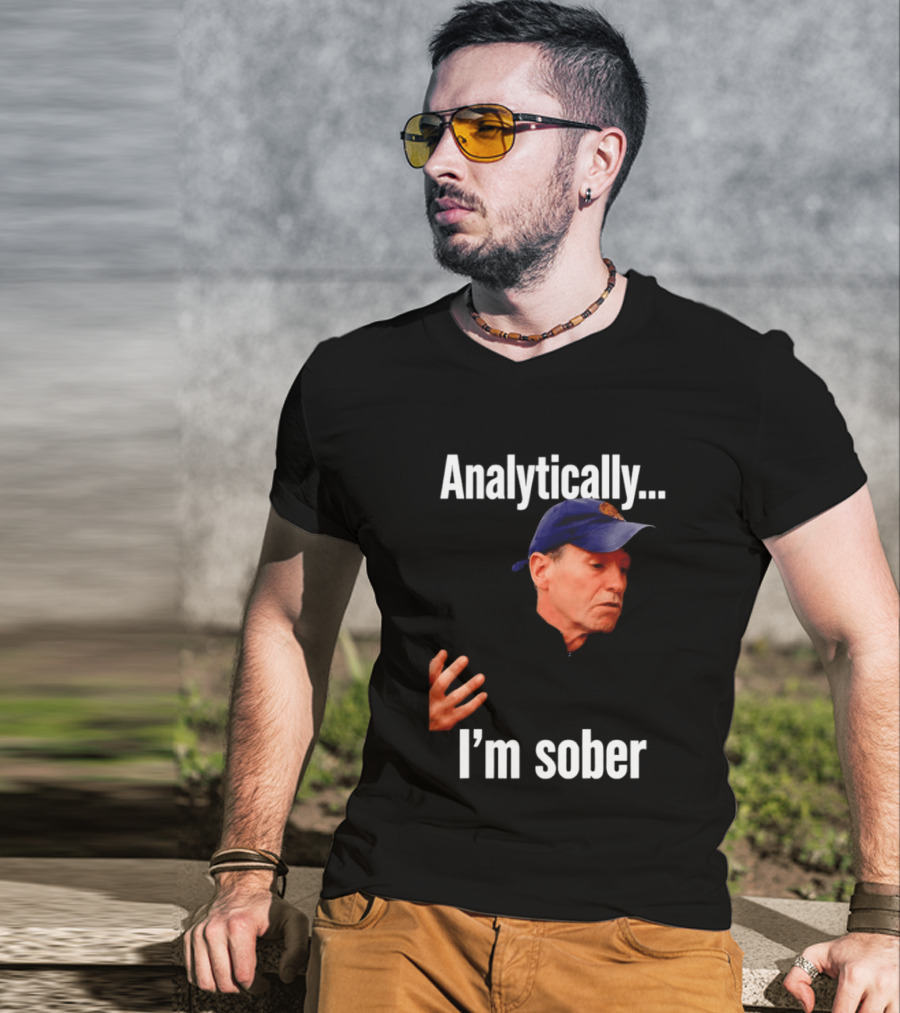 Kenny Atkinson Cleveland Cavaliers Basketball Analytically I'm Sober T-Shirt