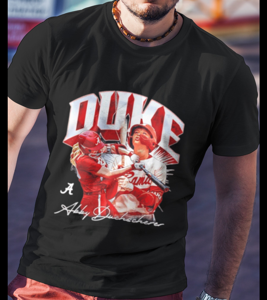 A Abby Duchscherer Alabama Crimson Tide Softball Duke T-Shirt