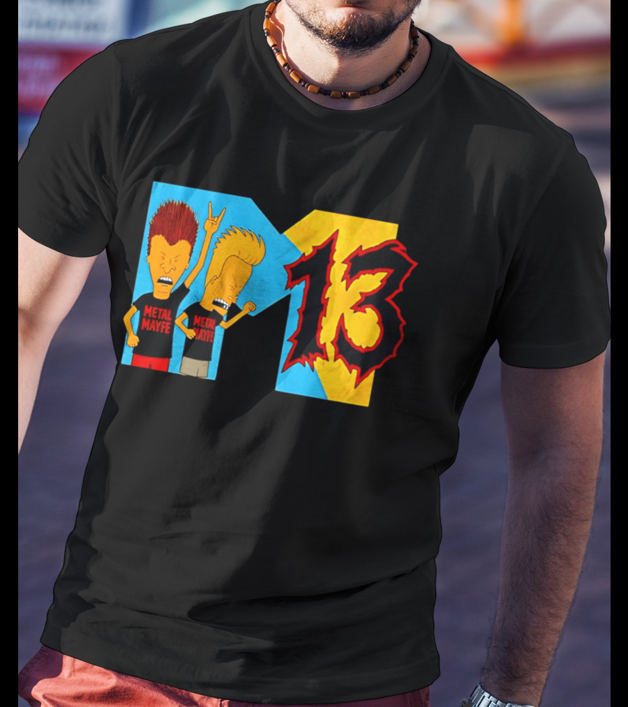 Metal Mayhem Beavis And Butt Head Rock Out 13 T-Shirt