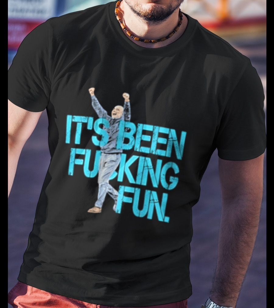 Pep Guardiola Manchester City It's Been Fucking Fun Celebration T-Shirt