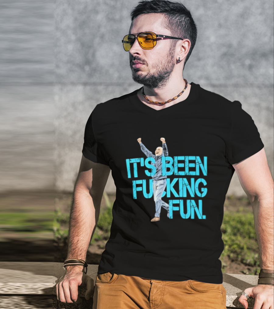 Pep Guardiola Manchester City It's Been Fucking Fun Celebration T-Shirt