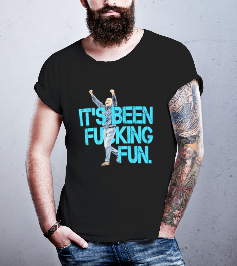 Pep Guardiola Manchester City It's Been Fucking Fun Celebration T-Shirt