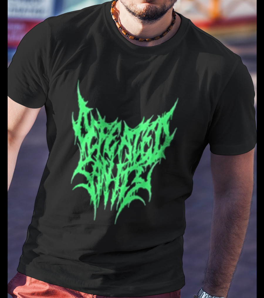 Reality Fade Defeated Sanity Electric Green Dripping T-Shirt