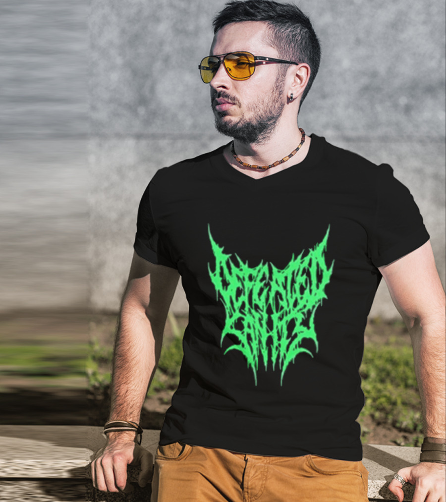 Reality Fade Defeated Sanity Electric Green Dripping T-Shirt