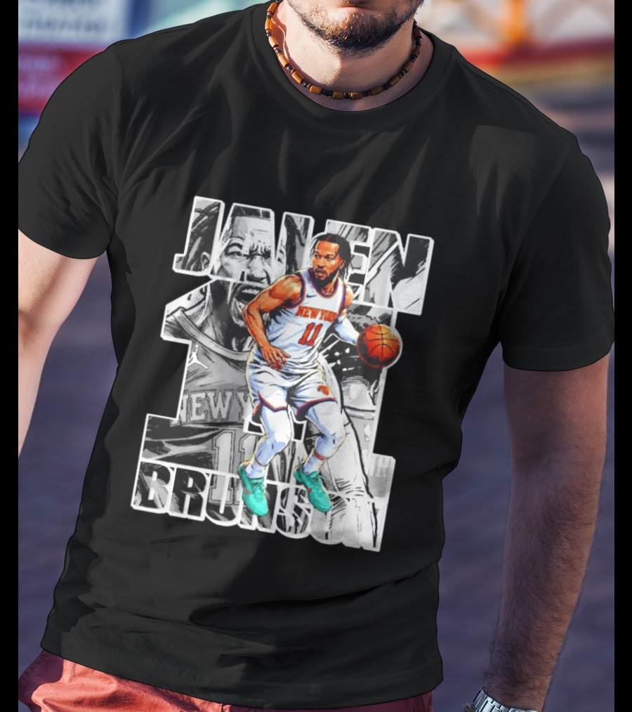 Jalen Brunson New York Knicks Manga Style Number 11 T-Shirt