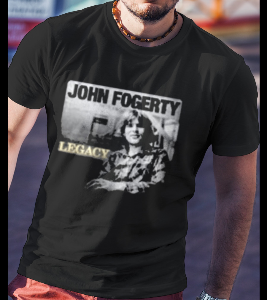 John Fogerty Legacy Black And White T-Shirt