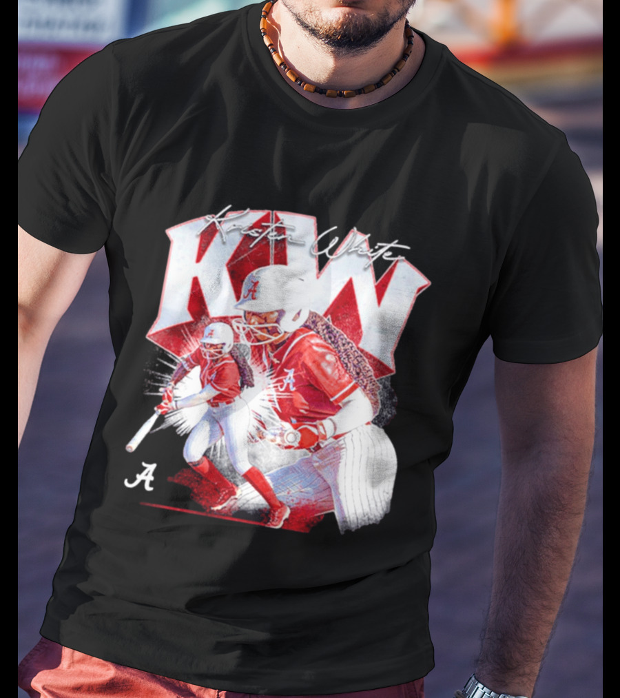 Kristen White Alabama Softball Player KW Collage T-Shirt