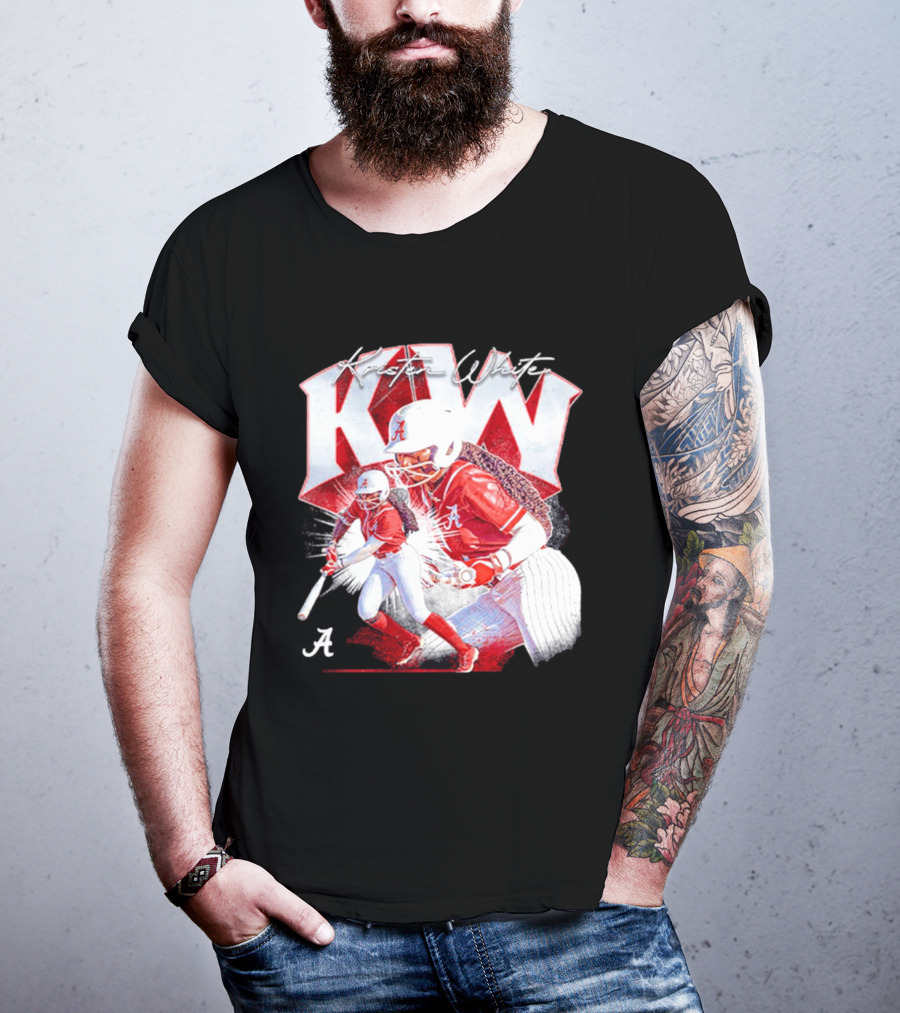 Kristen White Alabama Softball Player KW Collage T-Shirt