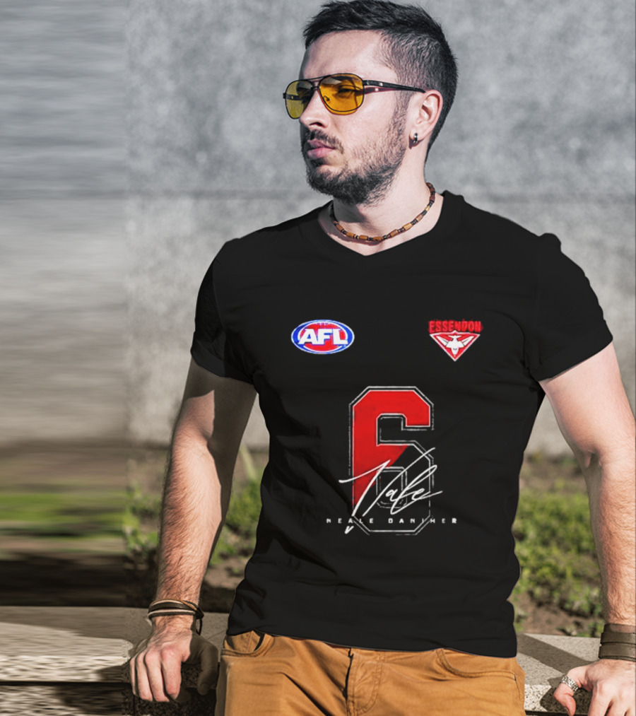 Essendon Bombers AFL Neale Daniher FightMND 6 T-Shirt