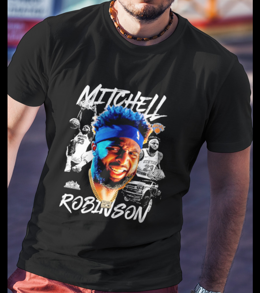 Mitchell Robinson New York Knicks NBA Basketball Player T-Shirt
