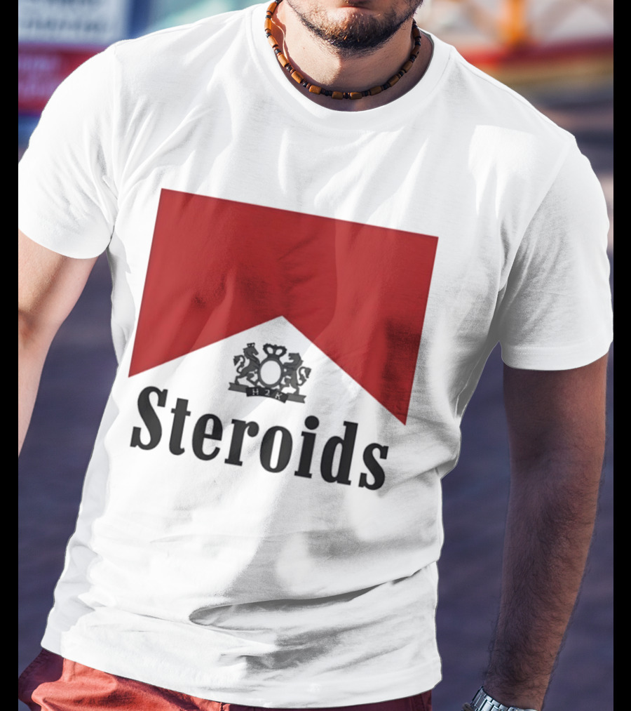 Steroids Bodybuilding Cigarette Box T-Shirt