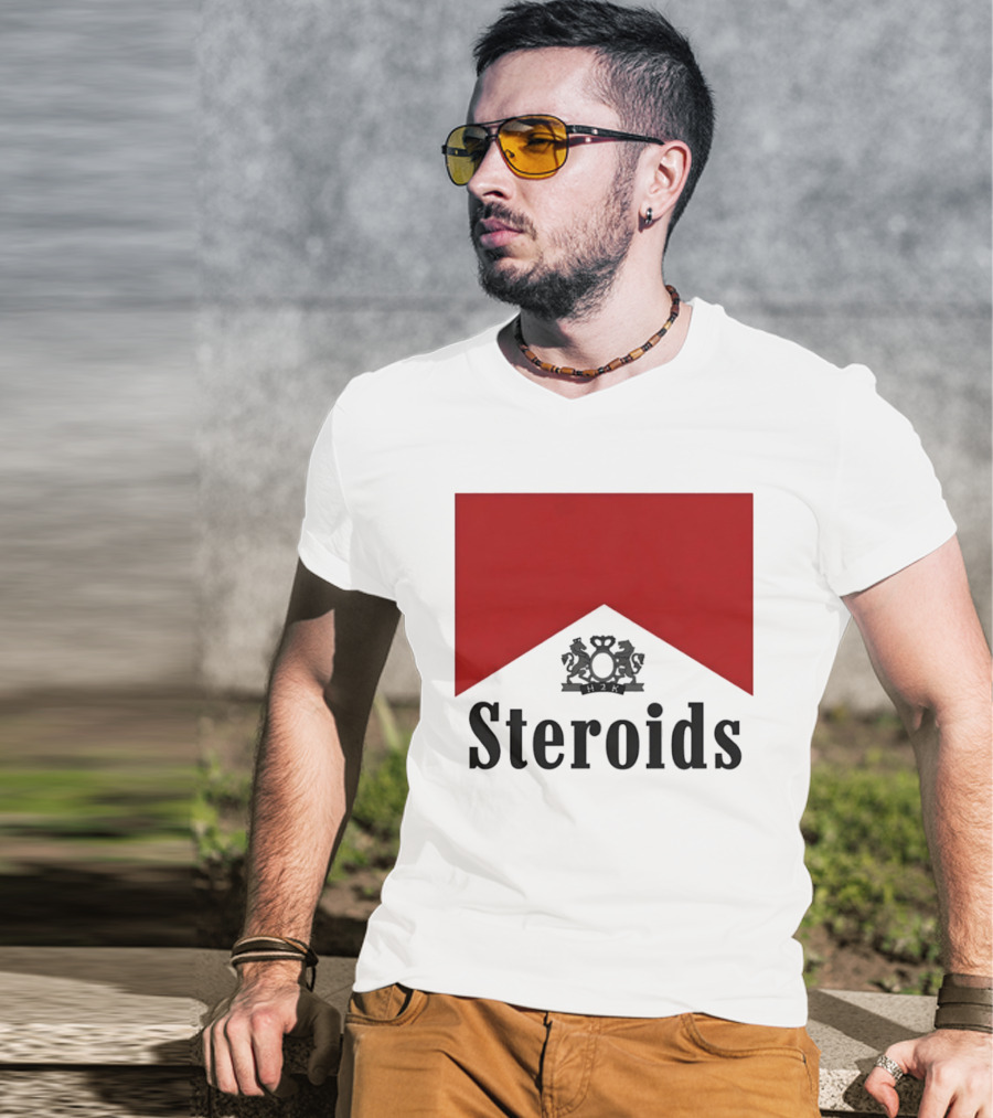Steroids Bodybuilding Cigarette Box T-Shirt
