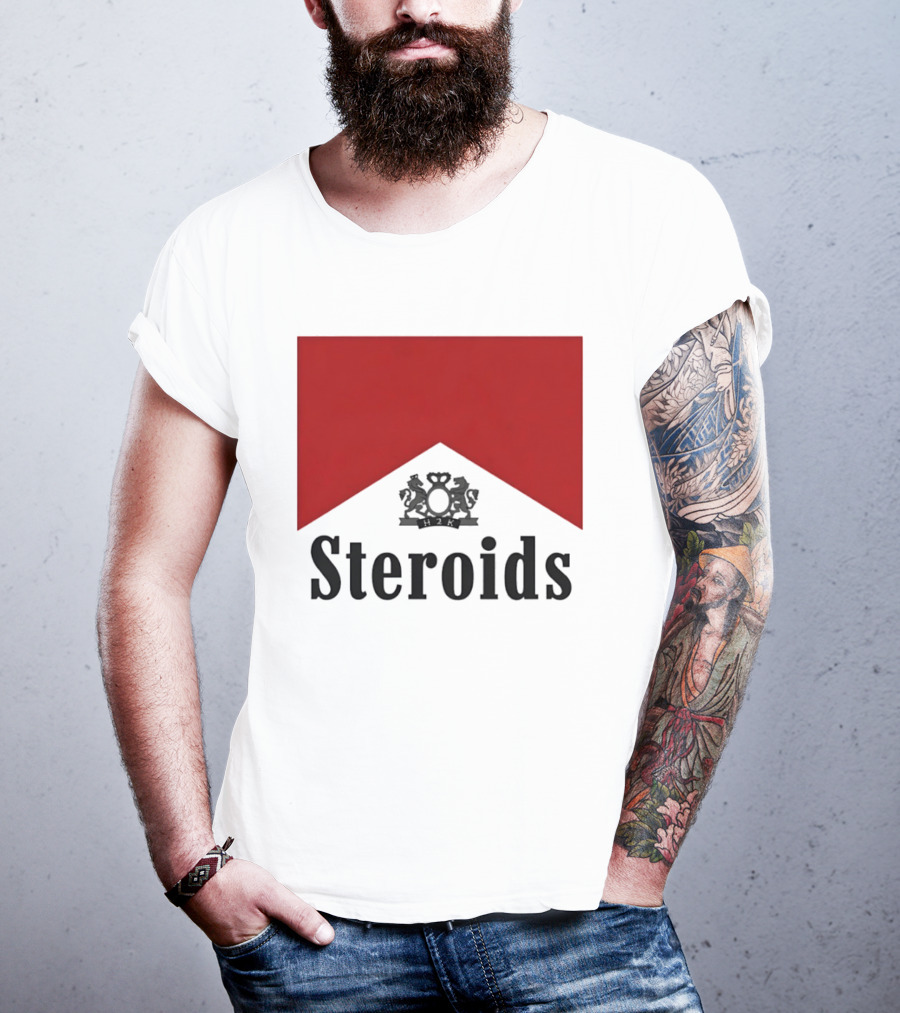 Steroids Bodybuilding Cigarette Box T-Shirt