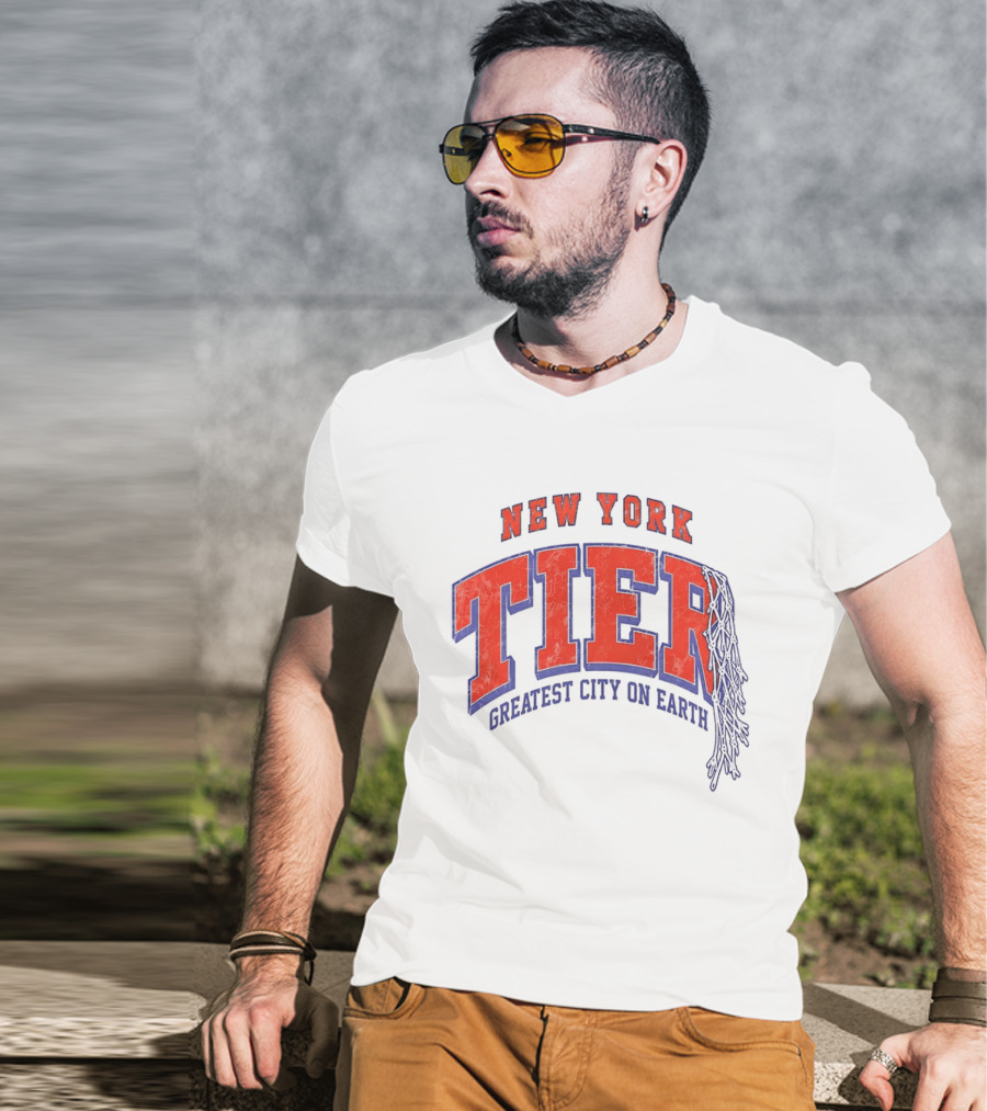 New York Tier Greatest City On Earth Knicks NBA T-Shirt