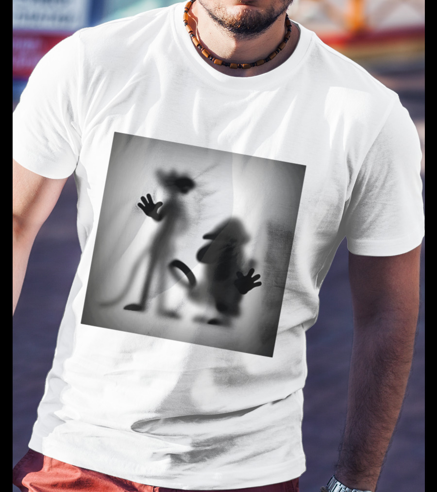 Pink Panther Inspector Clouseau Shadow Figure Duo T-Shirt