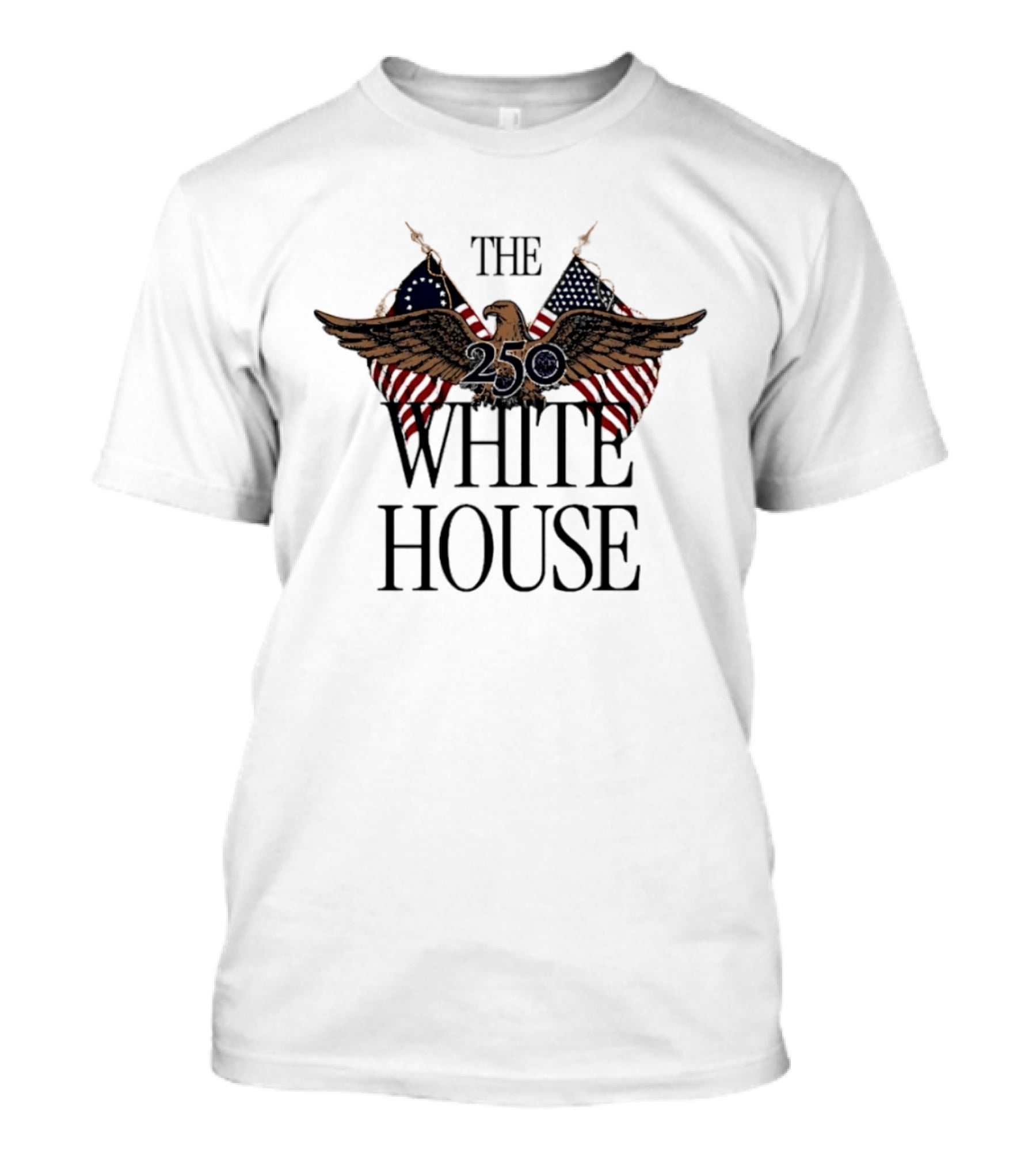 The 250 White House American Patriot Eagle Flag T-Shirt