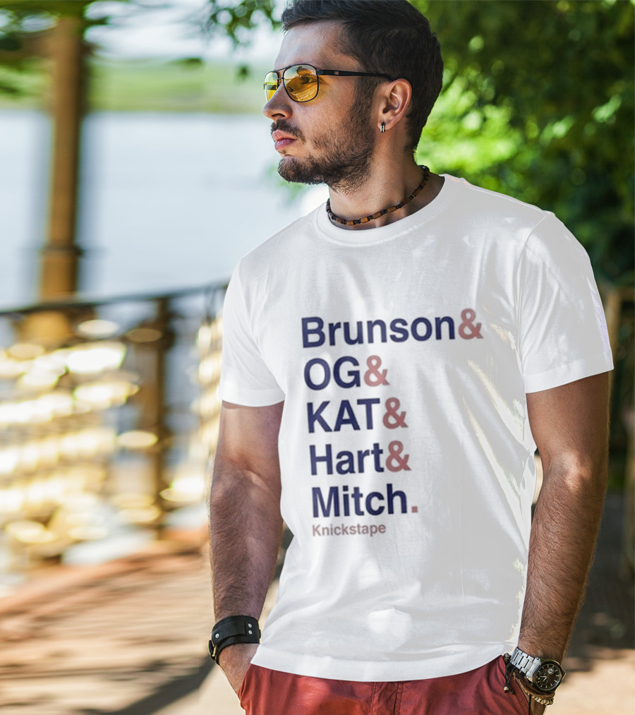 Timothee Chalamet Brunson OG KAT Hart Mitch KnicksTape T-Shirt