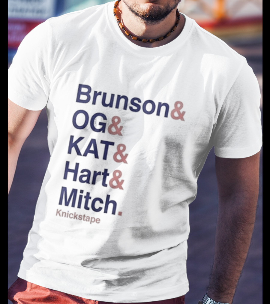 Timothee Chalamet Brunson OG KAT Hart Mitch KnicksTape T-Shirt
